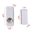 thumbnail image 4 of kowaku 2xToothbrush Holder and Toothpaste Dispenser Hands Free for Family Washroom 2 Pcs, 4 of 4