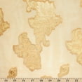thumbnail image 4 of Leafy Vine Metallic Embroidered Chiffon Polyester Metallic 55 GSM 44/45 Inch Fabric By The Yard For Sewing Apparel & Décor - Gold (5 Yards), 4 of 4