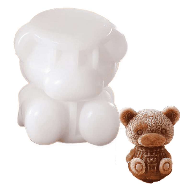 4Pack Ice Bear Mold 3D Bear Shape Ice Cube Trays, DIY Drink