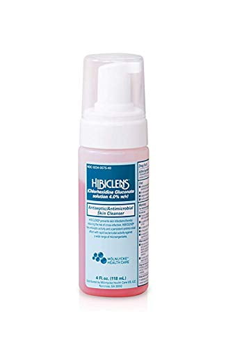 Hibiclens Antiseptic Antimicrobial Skin Cleanser 4oz Foam Pump (2 pack)