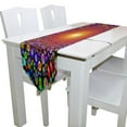 thumbnail image 3 of EREHome Colorful Brightcircles Table Runner Table Top Decoration Home Decor 13x70 inches, 3 of 5