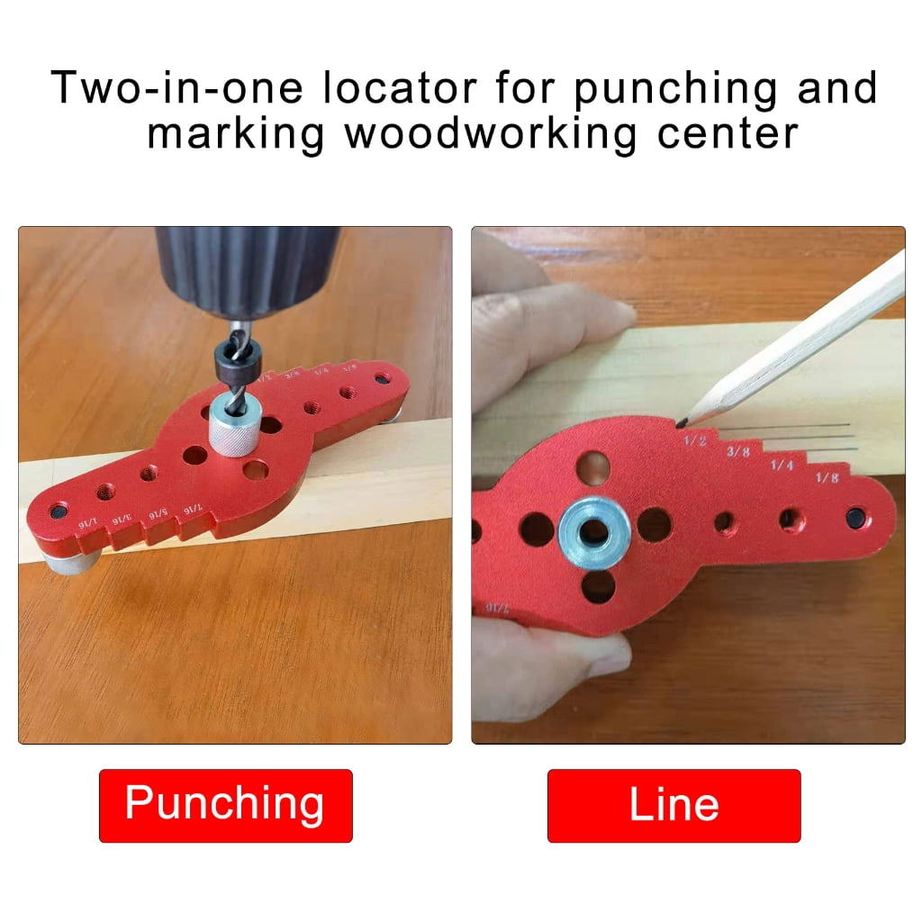 Vertical Pocket Hole Drilling Jig Woodworking Dowelling Jig Locator Wood Dowel Drill Guide Puncher Positioner Tools