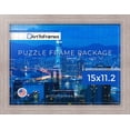 thumbnail image 3 of ArtToFrames 15x11.2 Inch - 28.5x38 CM Brown Puzzle Frame for 100 piece Puzzles.1.25 Inch Custom MDF Puzzle Frames, Gray Oak - Comes with Regular Glass, 3 of 6