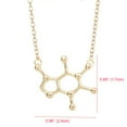 thumbnail image 3 of Collier pour Femmes Créatif Structure Chimique Moléculaire Pendentif Collier Breloque Collier, 3 of 4