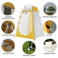 thumbnail image 2 of Tente de Douche Extérieure Portable Protection UV Salle de Bain Tente de Camping Abri contre la Pluie Vestiaire Tente d'Intimité pour Camping en Plein Air Vélo Randonnée Plage avec Sac de Transport, 2 of 8