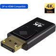 thumbnail image 2 of HUGFEGWE 2 Pcs 4K DisplayPort to HDMI-Compatible Adapter Converter Display Port DP to HDMI-Compatible HD TV Cable Adapter Video Audio PC Laptop (Color : DP to HDMI 4K) CJB91-87138, 2 of 5