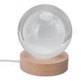 thumbnail image 3 of Lámpara de noche con forma de luna en 3D, bola de cristal, luz de noche LED, adornos de madera tallados a mano para mesa, regalos para amigos y niños, luz cálida de luna, 3 of 15