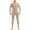 Beige, variant on Men's and Women's Spandex Open Face Bodysuit Costume Adult Stretchy Halloween Cos Body Suit Suit Outfits