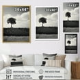 thumbnail image 4 of Designart "Lone Tree On Secluded Road Image I" Castles Floater Framed Canvas Art Print, 4 of 5
