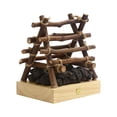 thumbnail image 2 of Tong Handmade Wooden Bonfire Lights Desktop Decorative Lights Bonfire Night Lights USB Charging Flameless Candles Three Modes LED Flashing Breath Flame, 2 of 6