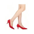 thumbnail image 5 of Women's Pointed Toe Stiletto Heels Thin Heel Pump Pointed Toe Low Heel Pumps, 5 of 5