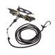 thumbnail image 4 of Reptil Lagarto Loro Pájaro Arnés Correa Anti-mordida Cuerda Correa Negro+Dorado-S Sunnimix Reptile Lizard Leash, 4 of 8