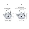 thumbnail image 3 of Stainsless Steel Teapots with Infuser Short Spouts Coffee Kettles Stovetop Kettles Round Coffee Teas Pots Easy to Use, 3 of 9
