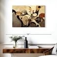thumbnail image 3 of Elephant Stock Abstract Earth Tone Swirls Wall Art - Horizontal Canvas Wall Art - Living Room Wall Decor - Abstract Canvas - Beige And Brown Decor - 36" x 24", 3 of 8