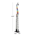 thumbnail image 3 of 12" x 71" Multi Colored Wood Handmade Giraffe Sculpture, by DecMode, 3 of 10