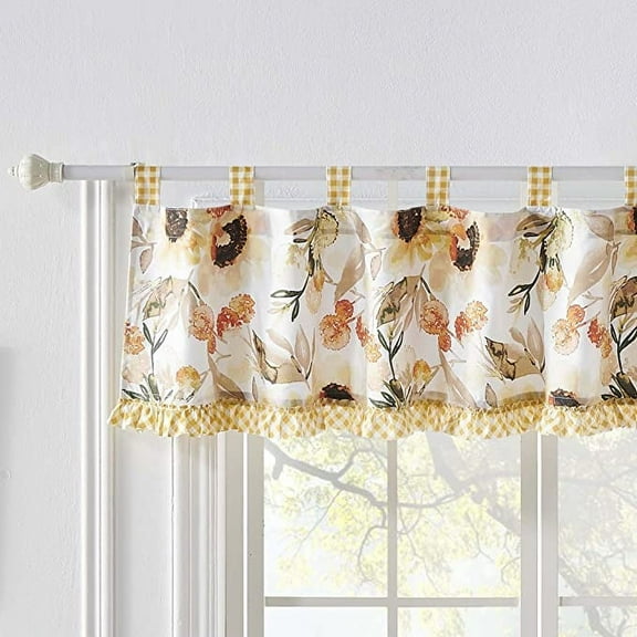 Greenland Home Fashions Somerset Ruffled Farmhouse Window Valance