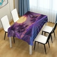 thumbnail image 4 of Yayeee Tablecloths 54" x 54" Rectangle Wrinkle Resistant Party Table Cover, Night Purple Road, 4 of 8