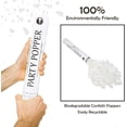 thumbnail image 4 of Clover Products Premium Wedding Confetti Cannon – (6 Pack) White Biodegradable Paper Confetti Popper | Launches Confetti 20 – 25 feet | Party Poppers, 4 of 7
