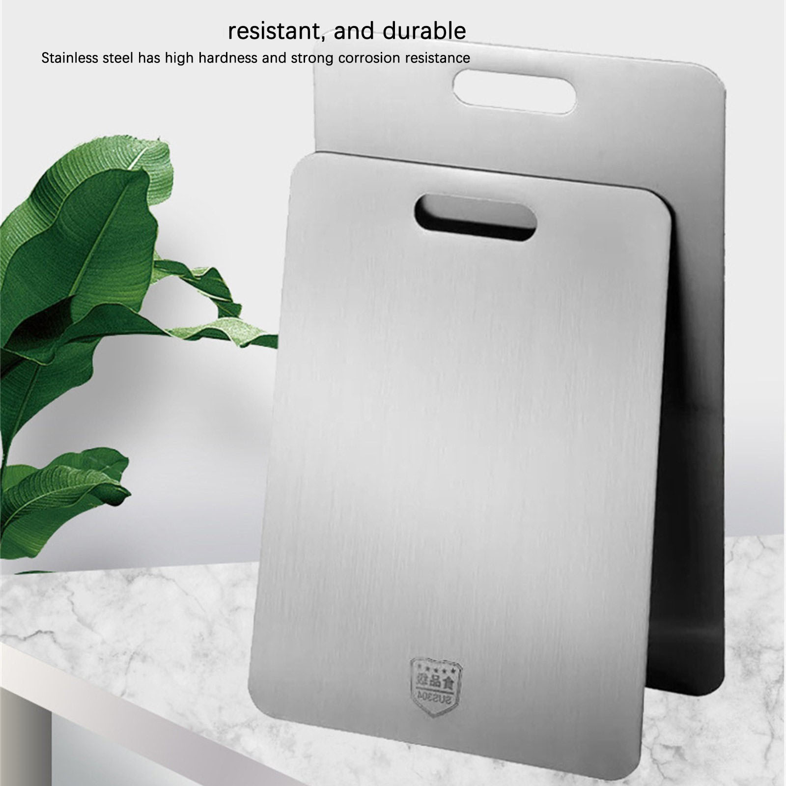 Titanium Cutting Boards - 100% Pure Titanium Cutting Boards for Kitchen, 2025 New Stainless Steel Cutting Board, Double Sided Food-Grade Metal Cutting Mat for Meat Fruit Vegetable ,11.8x18inch