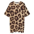 thumbnail image 3 of Cheetah Print Leopard Print Sleepshirts For Sleeping Travels Loose Sleepdress Pajama Dress Soft Nightdress Sleepwear, 3 of 7