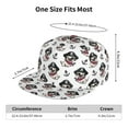 thumbnail image 6 of Haiem Pirate Puppy Classic Snapback Cap Flat Bill Hat Baseball Cap Adjustable Size Cotton Dad Hat, 6 of 9