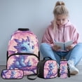 thumbnail image 2 of KUIFORTI Cute Dragon 4PCS Kids School Bag Set with Lunch Box Pencil Pouch Water Bottle Sleeve for Elementary Middle School Boys Girls Back to School Student Supplies, 2 of 7