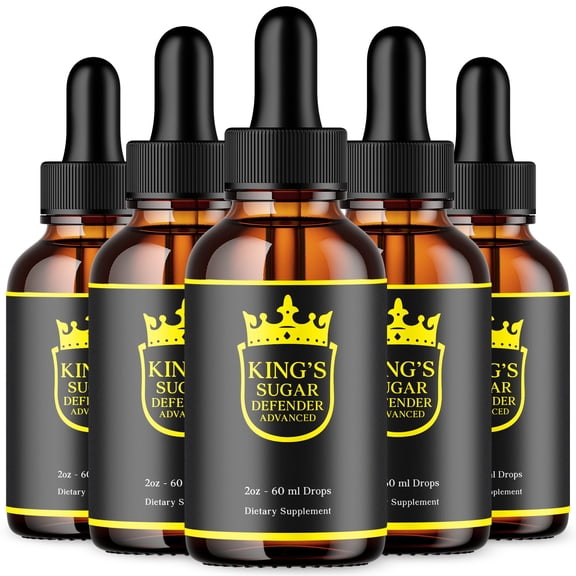 King's Sugar Defender Advanced Formula Drops Natural Support Supplement 150 Servings