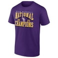 thumbnail image 2 of Men's Fanatics Purple LSU Tigers 2025 NCAA Baseball Men's College World Series Champions Schedule T-Shirt, 2 of 5