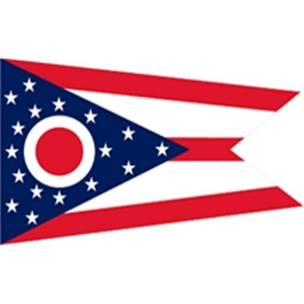 Annin Flagmakers 144280 5 Pi X 8 Pi Nyl-Glo Ohio Flag