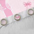 thumbnail image 4 of Erosebridal Pink Bowknot Personalized Initial T Black Out Curtains,Japanese Style Sakura Curtains Pack of 2 (42x63 Each),Lightweight Room Decor, 4 of 6
