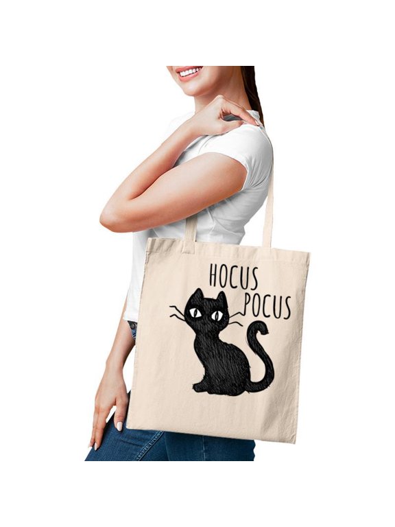Halloween For Cat Lovers Hocus Pocus Black Cat Tote Bag