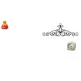 thumbnail image 1 of Adorno de cornucopia con forma de tesoro festivo y de metal para pared, decoración para dormitorio, patio, inauguración de la casa y regal, 1 of 8