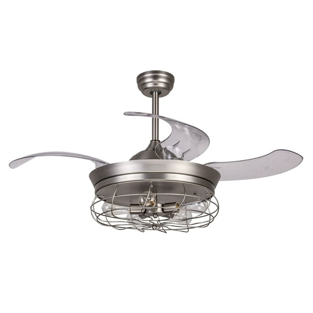 Industrial Ceiling Fan With Retractable, Retractable Blade Ceiling Fan