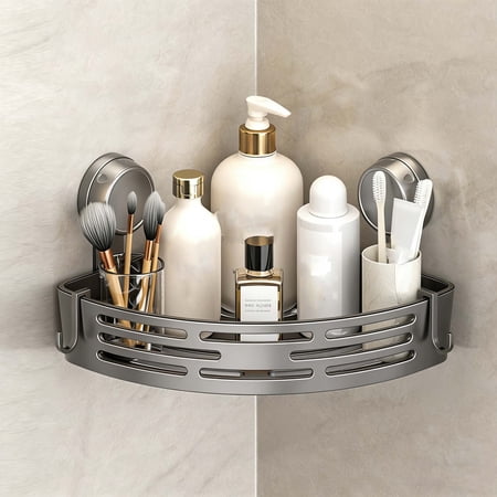 Bathroom Corner Shelf Wall Mounted Corner Shower Caddy Kitchen Corner Shelves No Drill Shower Organizer(Single Layer Gray) Bathroom Corner Shelf Wall Mounted Corner Shower Caddy Kitchen Corner Shelves No Drill Shower Organizer(Single Layer Gray)