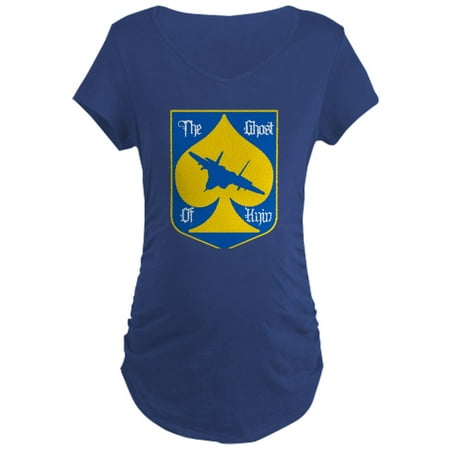 

CafePress - The Ghost Of Kyiv Card Pro Ukr Maternity T Shirt - Maternity Dark T-Shirt