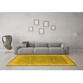 thumbnail image 3 of Ahgly Company Machine Washable Indoor Rectangle Oriental Yellow Traditional Area Rugs, 4' x 6', 3 of 4