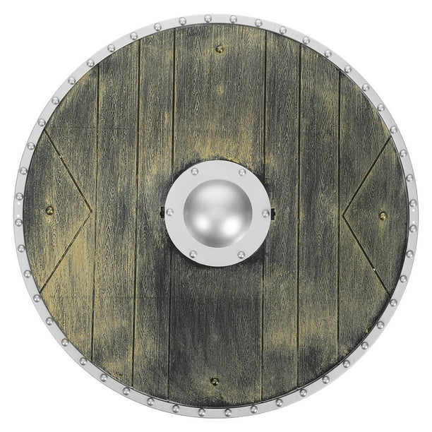Escudo redondo de juguete medieval para juego de simulación, accesorio para cosplay, escudo para decoración de escenario, escudo divertido, accesorio para cosplay, escudo vikingo, disfraz
