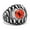 Red, variant on Evil Eye Eyeball Ring for Men or Women Stainless Steel Biker Ginger Lyne Collection