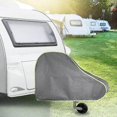 thumbnail image 1 of Trailer Drawbar Cover, Protective Cover for Caravans and Trailers Universal Hitch Towing Cover Cover for Caravan Trailer Hitch Head - Grey(95*61cm), 1 of 4