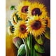 thumbnail image 1 of Cuadros Decorativos Pintura sin marco por números DIY Sun Flower lienzo pintado a mano cuadro de arte al óleo Ehuebsd Nuevos Originales, 1 of 8