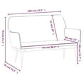 thumbnail image 4 of vidaXL Bench Light Grey 108x79x79 cm Velvet, 4 of 5
