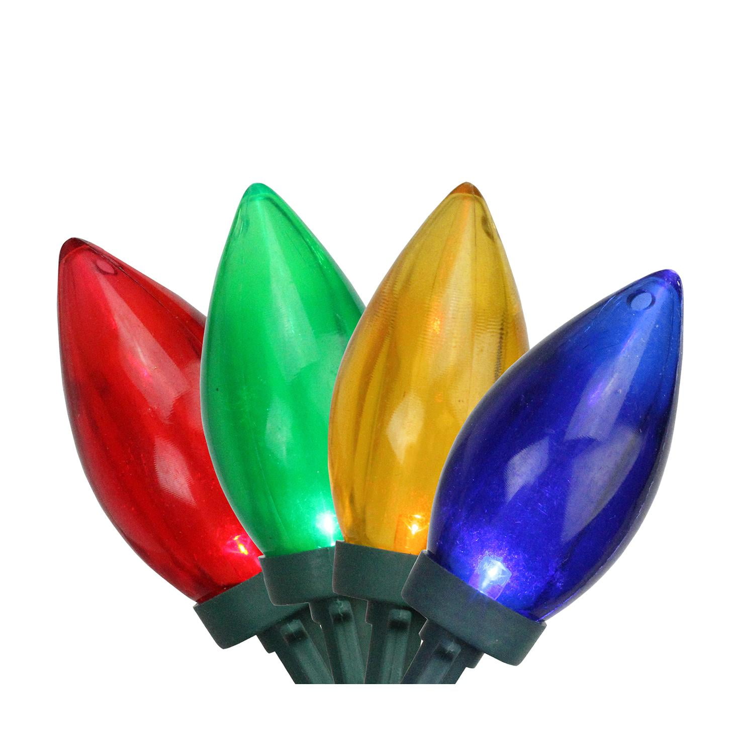Set Of 25 Multi Colored Led C9 Christmas Lights - Walmart.com