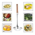thumbnail image 2 of NIYANGLE 1Set Grease Separator Spoon Assorted Color 32X9X4CM Wood Silicone Construction For Cooking, 2 of 8