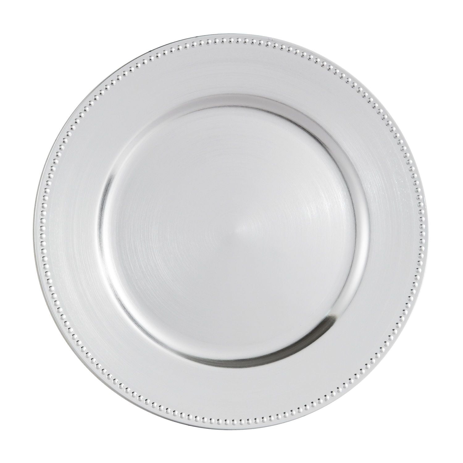 Assiette de présentation 33cm Holiday Time de couleur Argent - Pack de 4