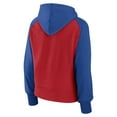 thumbnail image 3 of Women's Fanatics Royal/Red Chicago Cubs Pop Fly Pullover Hoodie, 3 of 3