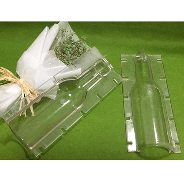 Moldes para Velas de Plástico Transparente con Forma de Botella de Vino, Molde para Jabón, Fabricación de Velas Artesanales Baoblaze Molde para hacer velas