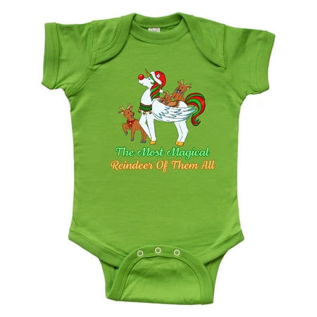 

Inktastic The Most Magical Reindeer Of Them All Gift Baby Boy or Baby Girl Bodysuit