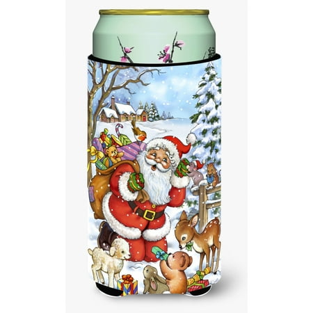 

Carolines Treasures APH4571TBC Christmas Santa Forrest Friends Tall Boy Beverage Insulator Hugger Tall Boy multicolor