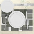 thumbnail image 3 of Ambesonne Taupe Place Mats Set of 4, Cubes Modern Abstract, Standard Size, Pale Grey Taupe Green, 3 of 6