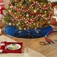 thumbnail image 2 of JOOCAR Christmas Tree Skirt, 32 Inch Blue Black Night Jesus Nativity Snow Angel Christmas Tree Skirt for Christmas Tree Decoration Home Christmas Party Decoration, 2 of 5